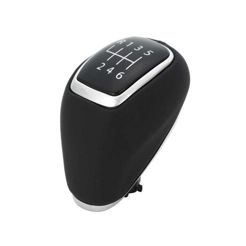 

6-Speed Leather Gear Shift Knob for Hyundai i30 Elantra - Car Transmission Shifter Handle, Durable Auto Interior Accessories