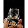 Luxury Crystal Vodka Sake Shochu Bar Liqueur Gold Foil Shot Glass Tea Cup Gift Hard Liquor Wine Glasses 1/2/4/6pcs 15ml