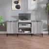 VidaXL Record Cabinet, Side Cabinet with Storage, Furniture for Turntable, Living Room Buffet, Industrial, Sonoma 831939