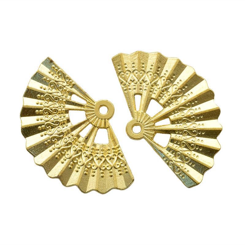 DIY Retro Alloy Fan Pendant for Necklace or Bracelet - Hot Sale, 33*21mm