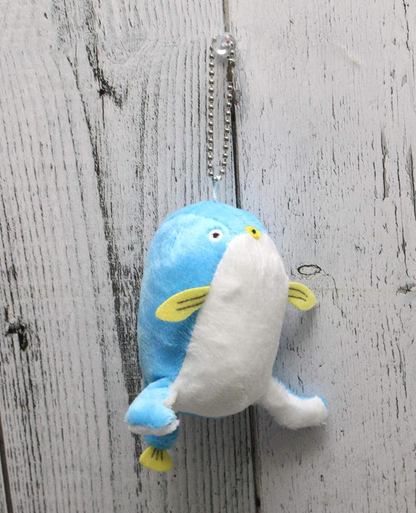 Shinada Waterman Pufferfish 5x5x8cm Plush Toy Animal Goods SUIF-0068