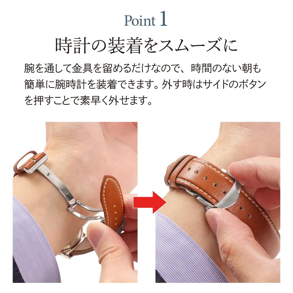 Lederschnalle Silber 18mm ZS0007P [Bambi] D-Schnalle