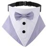 Tanpopo Formeller Hunde-Smoking Hochzeitskragen Bandana Geburtstags-Kostüm Fliege Party-Anzug Weihnachts-Feiertags-Party-Outfit Haustierhalsband