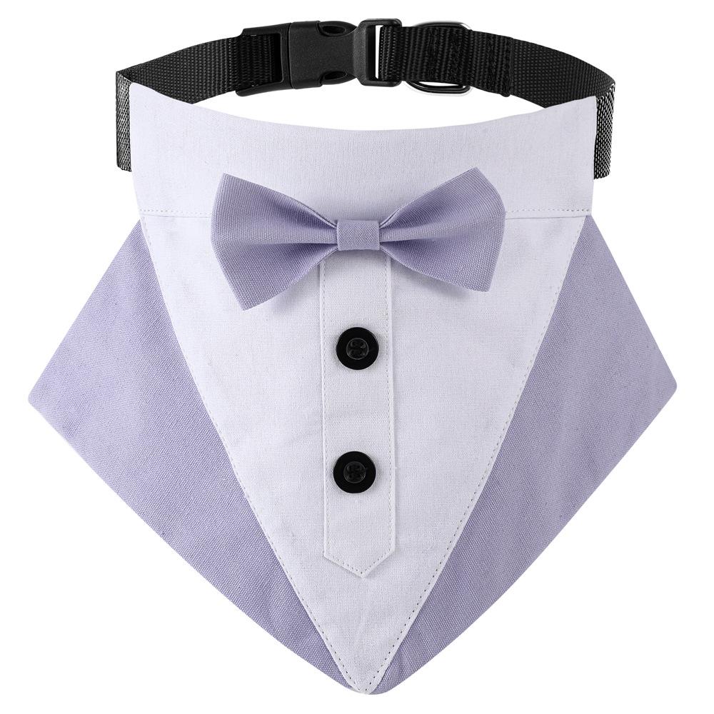 Tanpopo Formeller Hunde-Smoking Hochzeitskragen Bandana Geburtstags-Kostüm Fliege Party-Anzug Weihnachts-Feiertags-Party-Outfit Haustierhalsband