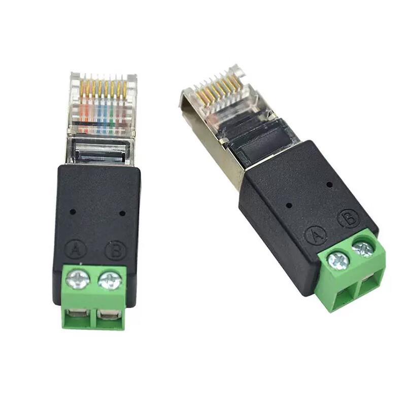 RJ45 To RS485 2-Pin Terminal Adapter