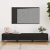 Day and Night - Day and Night Black Plywood TV Cabinet 150x34.5x30 Cm