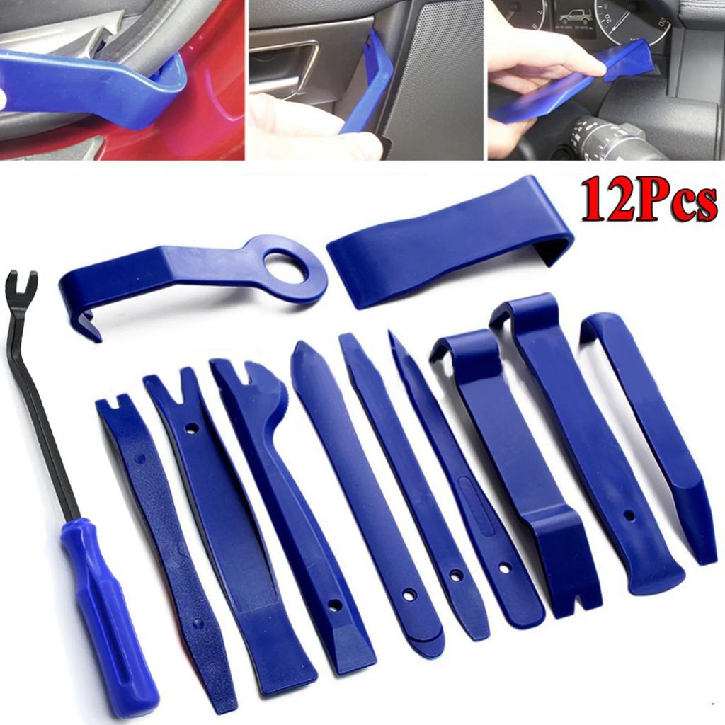 Auto Pry Tools Set Car Trim Removal Hand Tool Kit with Puller Clip Pliers for Fastener Removal