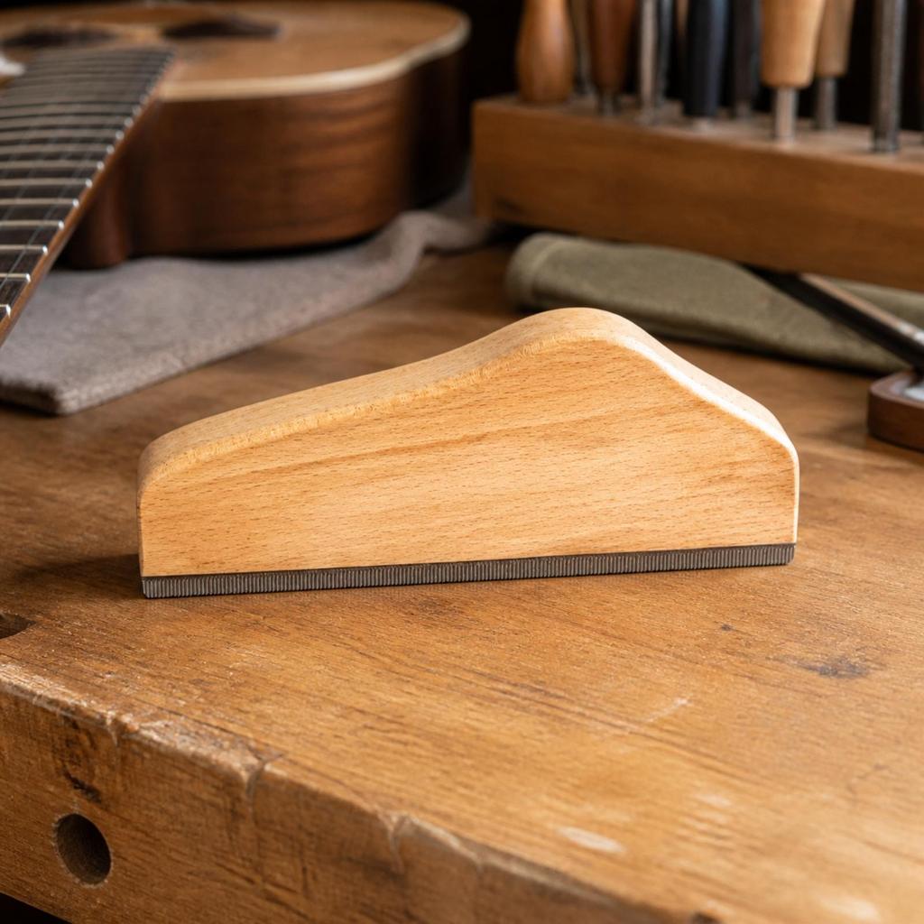 Guitar Fret File with Wooden Handle Professional for Workshop, Luthier