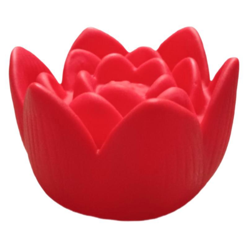 Seven-Color Lotus Lamp: Night Light for Prayer, Blessing, and Dharma with Guanyin and Buddha Offerings, Featuring Electronic Candle.