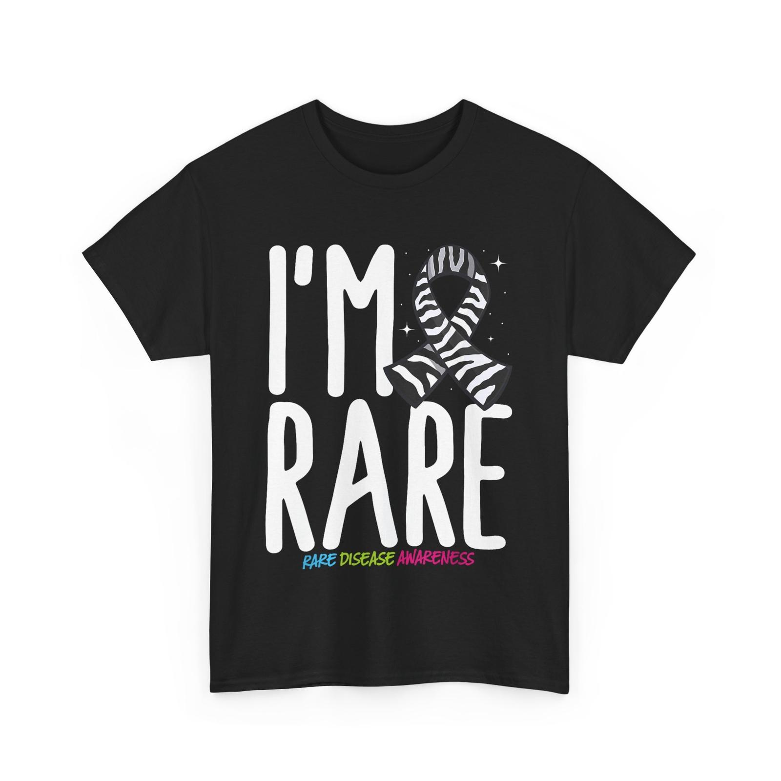 Rare Disease Awareness Shirt, Rare Disease Zebra Ribbon Women Men T-shirt XXL