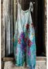 2025 Summer Retro Print Wide-Leg Women's Jumpsuit