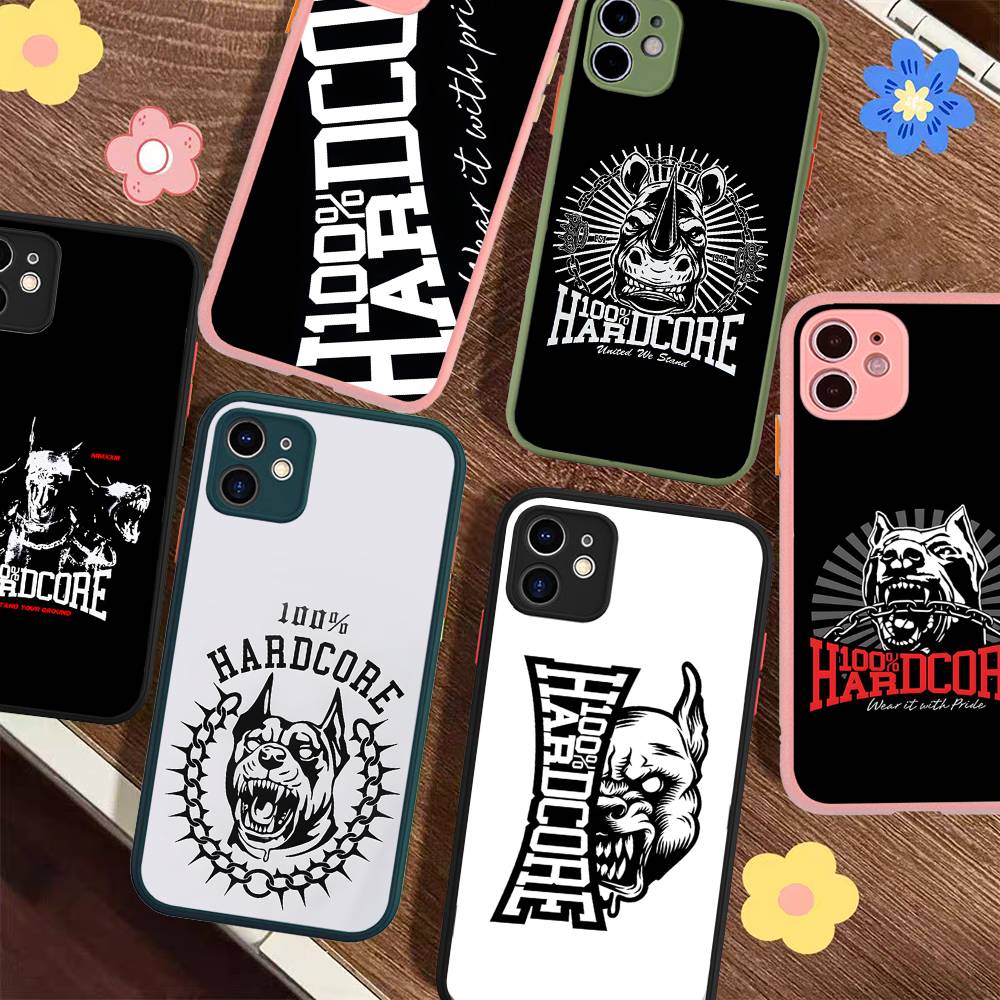 Bone Gabber 100Hardcore Dog Phone Case For IPhone 11 12 13 14 15 16 Pro Plus X XS MAX Matte Bumper Shockproof Cover