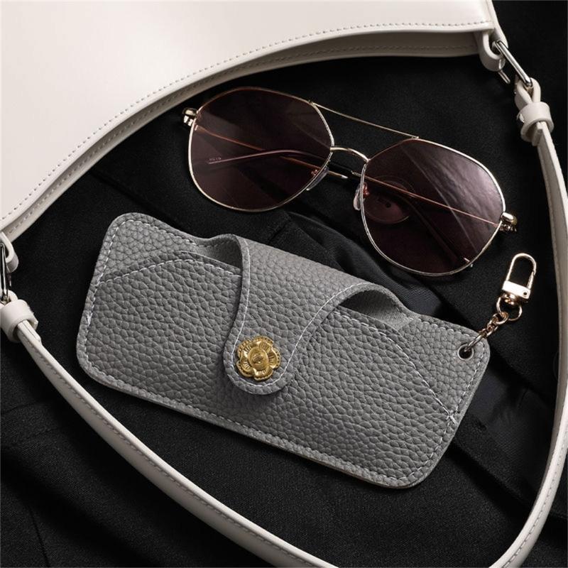 Eyeglasses Case PU Carrying Case Glasses Holder Reading Glasses Case For Women Eyeglass Holder Pouch