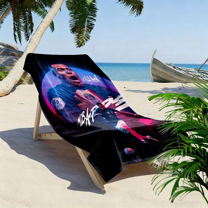 Cristiano Ronaldo: Asciugamano da spiaggia Legend Football Portatile per viaggi Campeggio all'aperto Asciugamano da bagno ad asciugatura rapida Assorbente Asciugamano da piscina all'aperto