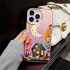 Rainbow Illustration Art Phone Case For Iphone 15 14 Pro Max Plus 13 Mini 12 11 Pro Max Luxury Shockproof Matte Laser Back Cover