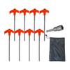 Drehbare Zeltnägel mit Sechskantbuchse, Outdoor-Stahlheringe, Heavy-Duty-Spiralschrauben, Campingheringe für Outdoor-Camping