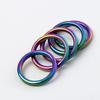 40Pcs Fishing Rod Ceramic Guide Rings 10 Size 0.18in to 1.17in Diameter Universal Replacement Colorful Fishing Rod Eye
