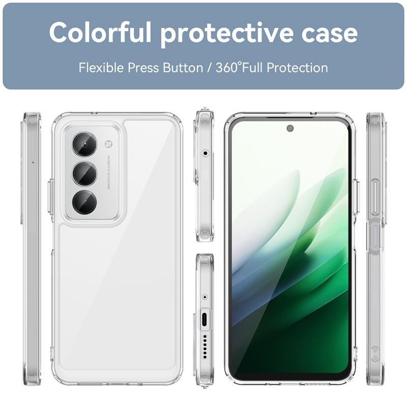 For Xiaomi Redmi 15 Global Case For Xiaomi Redmi 15 4G 5G Global Cover Shockproof Clear PC + TPU Silicone Protective Phone Cover