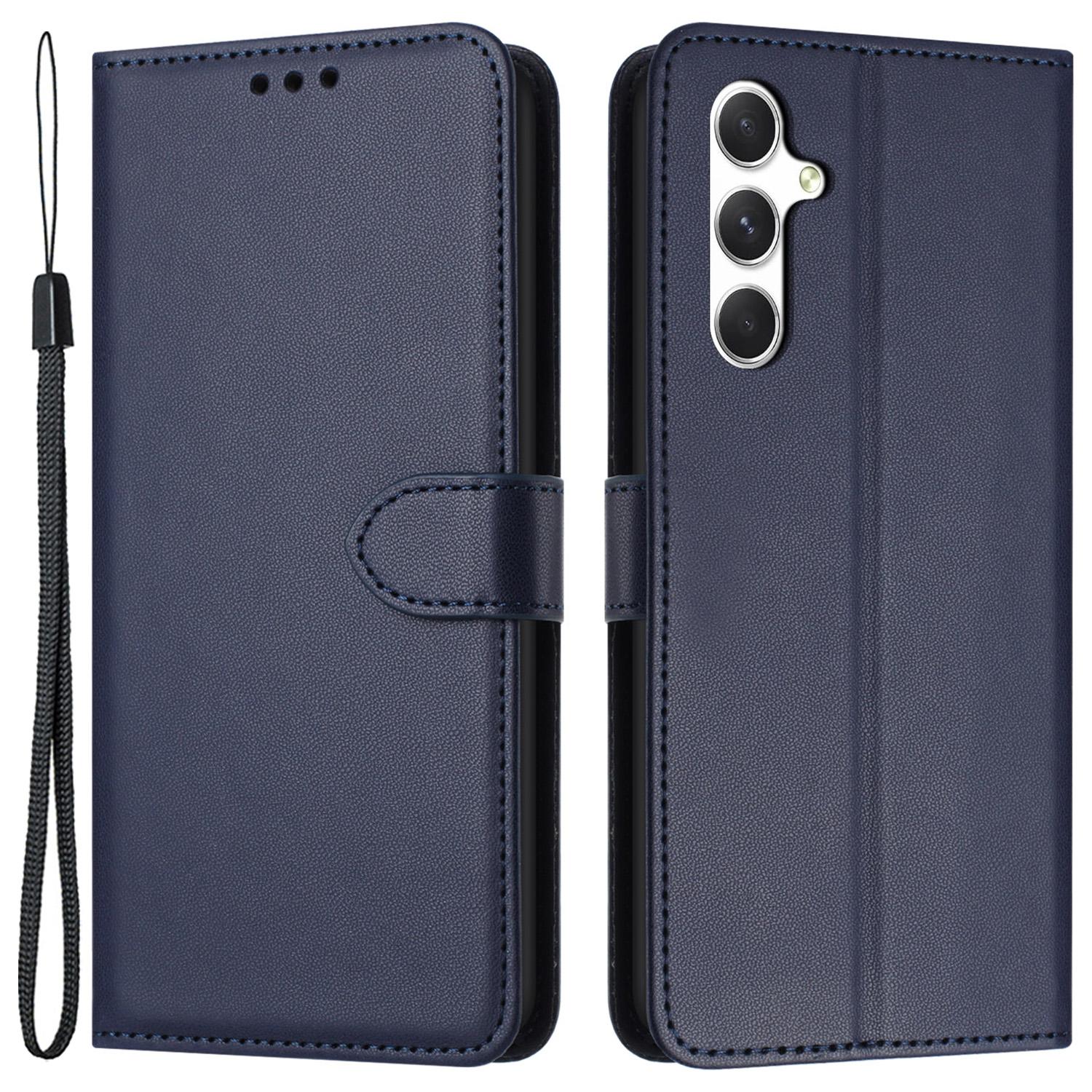 

For Samsung Galaxy A55 5G Case Leather Stand Wallet Phone Cover Blue