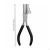 3 Pieces Nylon Jaw Pliers Carbon Steel FlatTip Jewelry Rust Resistant Craft Tool for Wire