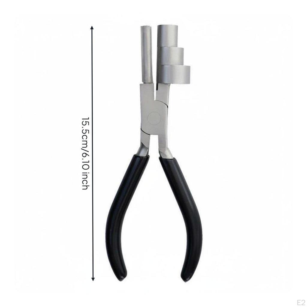 3 Pieces Nylon Jaw Pliers Carbon Steel FlatTip Jewelry Rust Resistant Craft Tool for Wire