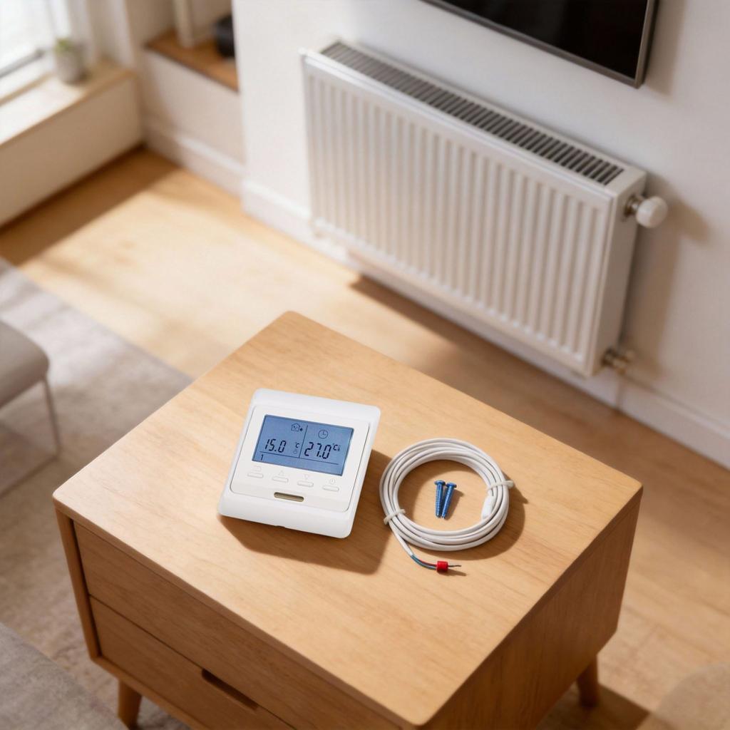 External Sensor Programmable Thermostat for Underfloor Heating Systems