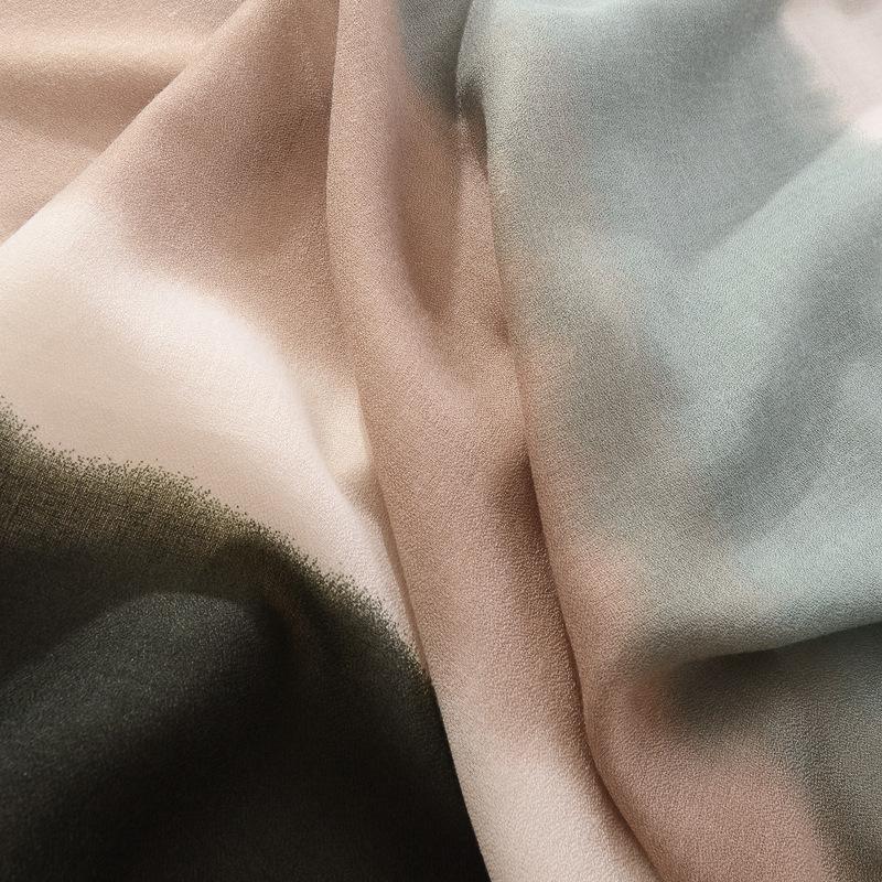 Fashion Head Scarf  Women Girls Spring Autumn Brand Designer Long Plain Gradient Soft Print Scarf Tassels Wrap Shawl Stole