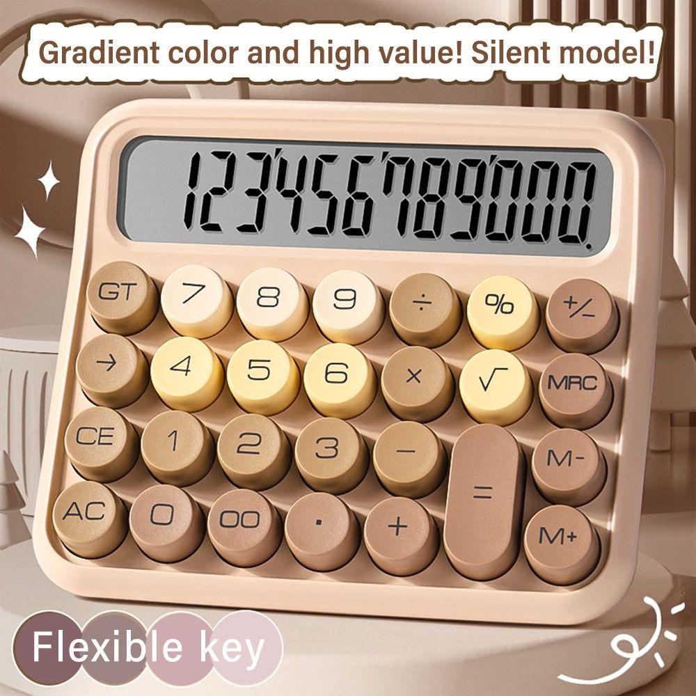 

12 Digit Students Calculator Mechanical Keyboard Math Calculator For Home Office кавовий