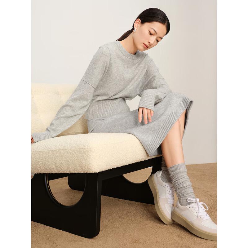 Jiu Zi Anna Co Women's Casual Round Neck Pullover Sweater