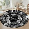 Cat Round Area Rug Suitable for Kitchen Decorate Room Dining Room Balcony Anti-slip Round Rug Decorate Offices Perfect Gift for Friends Family