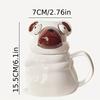 1 Pack Creative Ceramic Pug Mug for Home ,Office, Reusable Water Cup, Fun Design, Dishwasher Safe, Multi Purpose Use