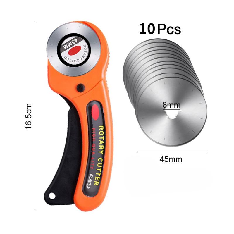 

1 комплект роликового ножа для резки ткани, нож для резки ткани, роликовый нож, нож для резки ткани 45 мм