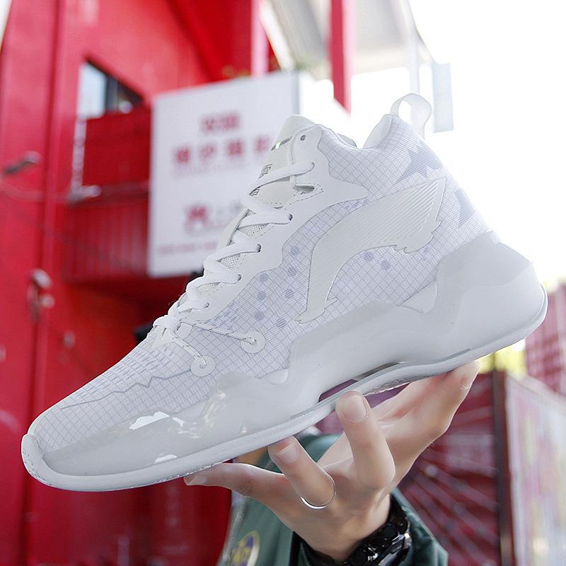 

Basketball shoes men s and women s autumn mesh breathable shock-absorbing soft-soled sports shoes students wear-resistant large-size sneakers high 45