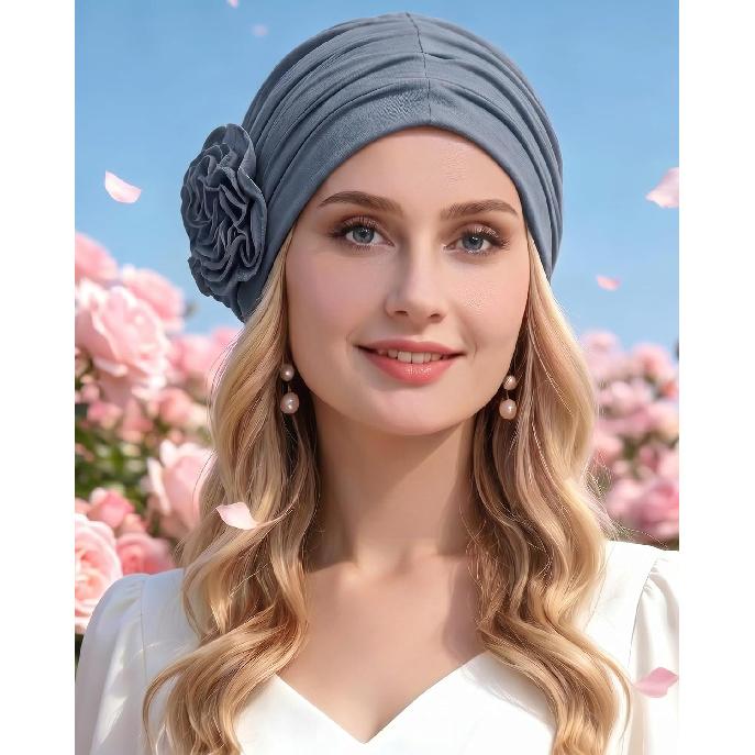 Chemo Turban for Women Headwear Soft Cancer Head Scarf Hats Beanie Elastic Hair Wraps