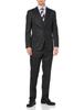 Takakyu Shiny Wool Blend Suit with Comfortable Slim for and Product 110011803117323 Men's 3-Piece 4-Way Stretch, Fit, Fall, Winter, Spring, Black,