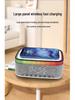 Multifunctional Bluetooth Speaker with Display, Alarm Clock, Wireless Charging, and White Noise (15W)