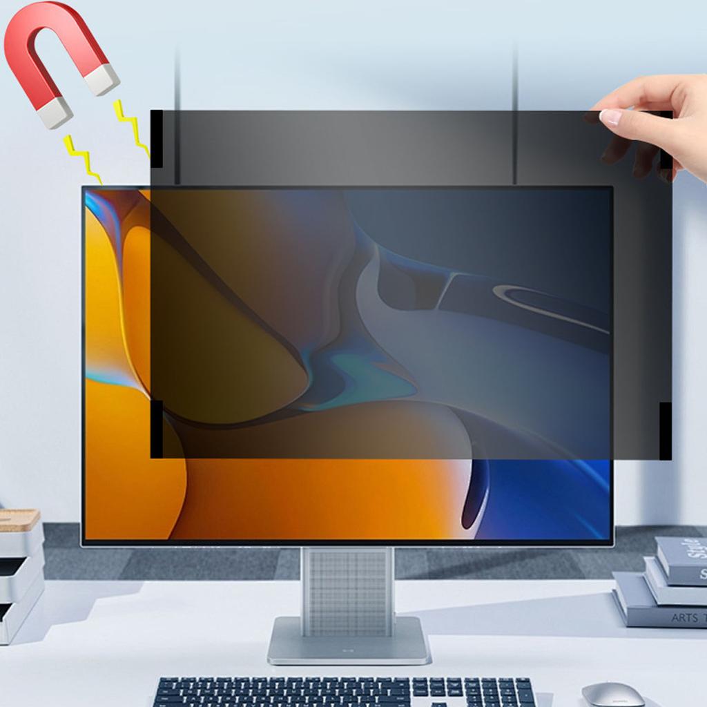 22 Inch Privacy Screen 16:9 PET Magnetic Anti Glaring Blue Light Blocking Computer Privacy Screen Filter for Display