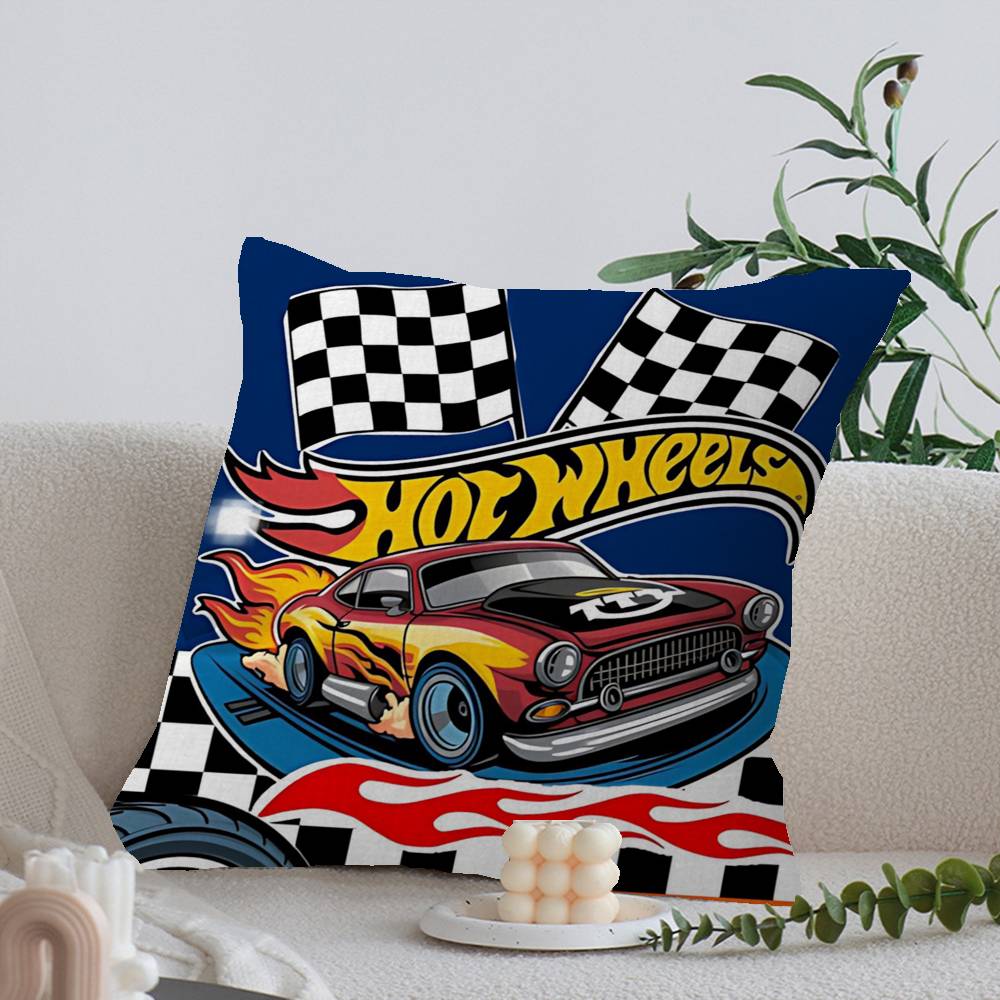 H-Hot Funny W-Wheels Pillow Cover Sofa Cushion Cover Home Room Decoration Children Gift