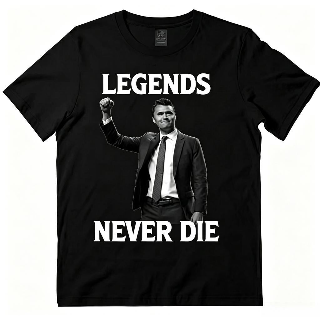 Summer Legends Never Die Charlie Kirk T Shirt Unisex Unisexshortsleeve Unisex Streetwear Huunisex Rights Tops Oneck Unisexs Clothing