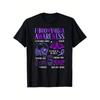 Fibromyalgia T-Shirt / Fibromyalgia Fighter / National Immunization Awareness Month / Present for Men, Women, Father, Mother, Friends / Stylish Black