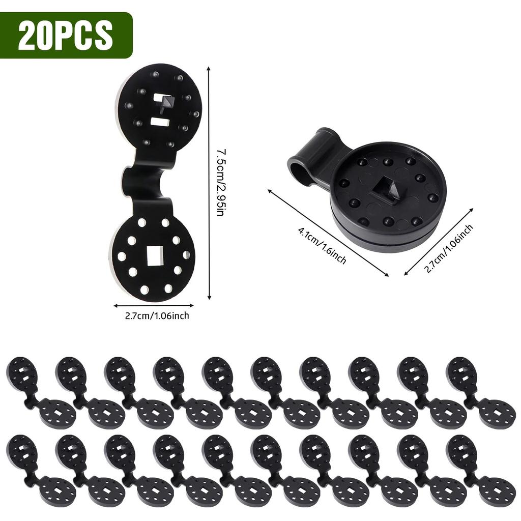 10/20/50100pcs Awning Plastic Clips Outdoor Shade Cloth Net Clip Camping Garden Tool Buildings Fence Net Fix Clamp Awning Hook