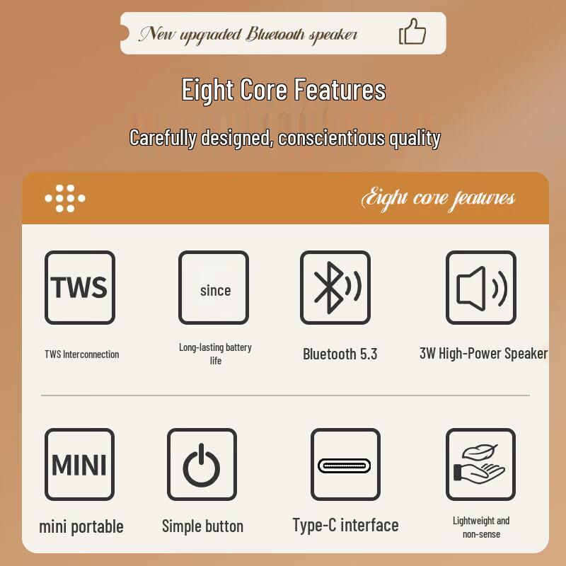 Newmine BT520 HiFi Portable Bluetooth Speaker