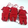 Cutlery Holder - Set of 6 - Red - Polyester - Christmas Decoration