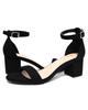 Frühling 2026 Sandalen mit klobigem Absatz und offenen Zehen - Europäisch-Amerikanischer Stil mit einzelnem Riemen und Schnalle