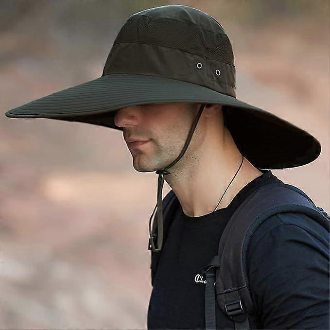 Men's Wide Brim Sun Hat Camping Hat Bucket Hat
