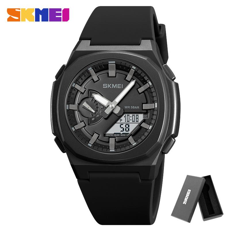 SKMEI 2091 Waterproof Men Countdown Chrono Wriswatch 5 Alarms Date Clock Reloj Hombre with Japan Digital Movement Sport Watches
