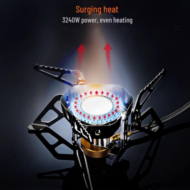 Windproof Outdoor Split Camping Gas Stove Kit