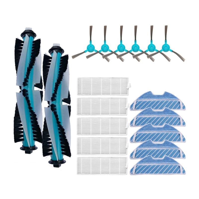 A65T-For Conga 1290 1390 1590 Robot Vacuum Roller Main Brush Hepa Filter Mop Cloth Rag Replacement Cleaner Spare Parts