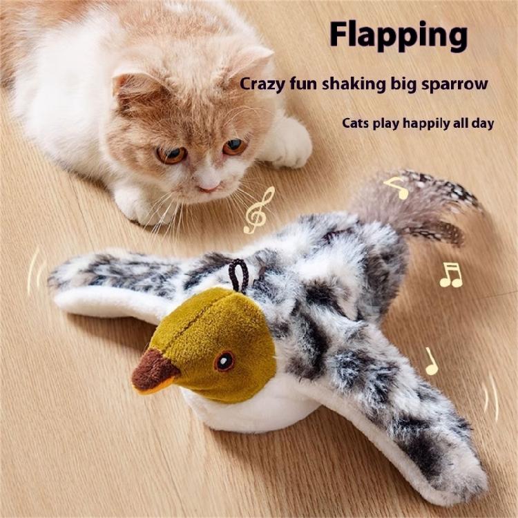 Realistic Cats Entertainment Toy Bird With Automatic and Life Like Movement Design For Boredom Pet Indoor Engagement