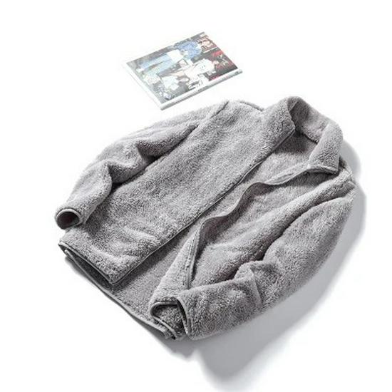 Unisex Sherpa Baseballjacke aus Plüsch - Warme Fleecejacke für Damen & Herren